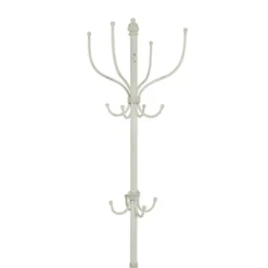 Farmhouse Metal Coat Rack White - Olivia & May -Baxton Studio Shop GUEST 4f6b4c8b 6c27 4d88 9655 ef9d2b9726ef