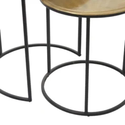 2pc Industrial Aluminum Accent Tables Black - Olivia & May -Baxton Studio Shop GUEST 4f6e6ceb fc20 4eb8 9f4b 5161ae506137