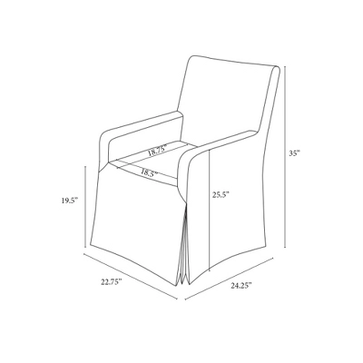 Canvas Slipcover Dining Chair - Hearth & Hand™ With Magnolia 8 Canvas Slipcover Dining Chair - Hearth & Hand™ With Magnolia - Image 8