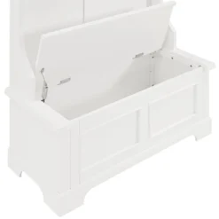 Wood Hall Tree In White-Pemberly Row -Baxton Studio Shop GUEST 4fded554 7b86 4216 b64c 007436c74a3a