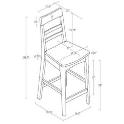 2pk Wood Ladder Back Counter Stool - Hearth & Hand™ With Magnolia 14 2pk Wood Ladder Back Counter Stool - Hearth & Hand™ With Magnolia -Baxton Studio Shop GUEST 501b822c a2fd 461d aa13 130aba448f95