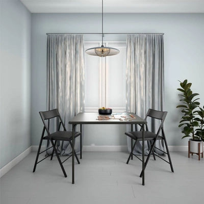 Cosco 2pk Modern Slim Line Vinyl Padded Folding Chairs 1 Cosco 2pk Modern Slim Line Vinyl Padded Folding Chairs