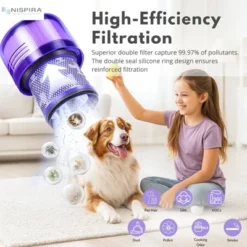 Nispira V11 Vacuum Filter Replacement For Dyson Cordless V11 Animal V11 Complete V11 Extra V15 Detect SV15 SV14 SV17 SV22 SV28, Part 970013-02, 1 Pk -Baxton Studio Shop GUEST 5109a110 efa5 48d7 acfa 07cb91a4887e
