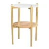 Melrose Side Table White/Gold - ZM Home