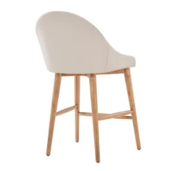 Set Of 2 24" Conrad Natural Danish Modern Counter Chair - Inspire Q -Baxton Studio Shop GUEST 51830fc3 3b52 4a86 b97f c60edaf108e0