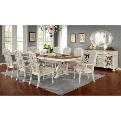 Bernerd Pedestal Base Extendable Dining Table White - HOMES: Inside + Out 2 Bernerd Pedestal Base Extendable Dining Table White - HOMES: Inside + Out - Image 2