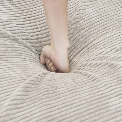 WJShome Modular Sectional Sofa With Ottomans,6 Seater Corduroy V Shaped Reversible Corner Couch,141.73" Convertible Sofa & Couch 9 WJShome Modular Sectional Sofa With Ottomans,6 Seater Corduroy V Shaped Reversible Corner Couch,141.73" Convertible Sofa & Couch - Image 9