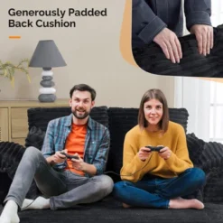 Karl Home |Upholstered Corduroy Sleeper Sofa Bed -Baxton Studio Shop GUEST 523c90b9 2d5e 4deb af56 2b121996dc2e