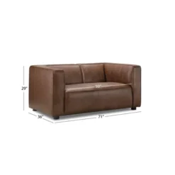 Otto Leather Loveseat - Abbyson Living 7 Otto Leather Loveseat - Abbyson Living -Baxton Studio Shop GUEST 52edcced 8079 497a 9497 2a8d7bcd8092