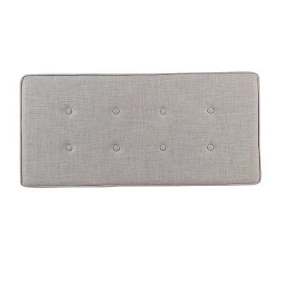Shelton Tufted Top Storage Ottoman - Gray - Threshold™: Upholstered Rectangular Furniture With Lid 4 Shelton Tufted Top Storage Ottoman - Gray - Threshold™: Upholstered Rectangular Furniture With Lid - Image 4