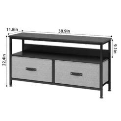 Dresser TV Stand 50 Inch Entertainment Center With Storage TV Stand For Bedroom Small TV Stand Dresser With Drawers And Shelves -Baxton Studio Shop GUEST 534356ac 9a2c 402c b836 5635391db952
