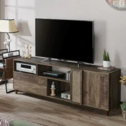 Niles TV Stand For TVs Up To 80" Reclaimed Oak - HOMES: Inside + Out -Baxton Studio Shop GUEST 534bb2ef 122a 4771 8a3a 550c4fe50970