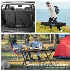 Tangkula Camping Table Roll-Up Aluminum Beach Table W/ Carry Bag For 4-6 Person Folding Table X-shaped Frame Lightweight Patio Table -Baxton Studio Shop GUEST 534c6b1e af4a 4b79 b579 84000763a018