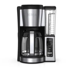 Ninja 12 Cup Programmable Brewer - CE251: Stainless Steel Drip Coffee Maker, 1100W, Glass Carafe, Permanent Filter -Baxton Studio Shop GUEST 5352891e dbc1 4e7e 947d da0464ebd1b4
