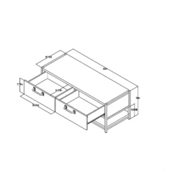 Modular Entryway Storage Bench With Shelving - Aged Oak - Hearth & Hand™ With Magnolia: Iron Frame, Farmhouse Style, CARB Certified -Baxton Studio Shop GUEST 539b8205 c1d0 4a06 a2e5 028dce88d888