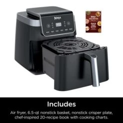 Ninja Air Fryer Pro XL 6in1 6.5Q Max Crisp Technology Nonstick Basket AF181- Refurbished -Baxton Studio Shop GUEST 53b76cc6 6301 4c0d a56c 60d76d268839
