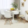Yaheetech Modern Dining Chairs With Natural Beech Wood Set Of 4
