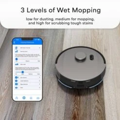 BObsweep UltraVision Self-Empty Robotic Vacuum And Mop Carpet Cleaner Stainless Steel With Brushed Finish PET24-7-913: Rechargeable, Cordless -Baxton Studio Shop GUEST 53fcf110 b9f3 4123 9883 54c102305bce