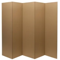 6" Cardboard Room Divider 5 Panel - Oriental Furniture