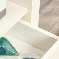 HOMCOM Corner TV Stand Up To 50", Entertainment Center TV Console Table With Drawers And Open Storage Compartment For Living Room, White 8 HOMCOM Corner TV Stand Up To 50", Entertainment Center TV Console Table With Drawers And Open Storage Compartment For Living Room, White -Baxton Studio Shop GUEST 544aaa23 90db 4f44 be1e 25ae117d7132