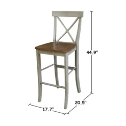 30" X Back Barstool - International Concepts 17 30" X Back Barstool - International Concepts -Baxton Studio Shop GUEST 545d37f0 421e 4d11 8898 46208ef002c0
