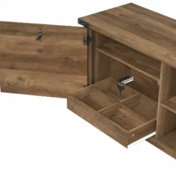 70" Prestwick Gaming Ready Wood TV Stand With 2 Doors And Shelves For TVs Up To 78" Knotty Oak Top - Hillsdale Furniture -Baxton Studio Shop GUEST 54bce7d4 6c4e 418e 896e 0539c1336676