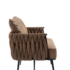 Modern Accent Metal Frame Tufted Sofa With Arms - ModernLuxe -Baxton Studio Shop GUEST 55115e7b e60e 4ea9 83c1 e2c4e05bd33d