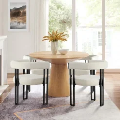 Velvet Dining Chairs Set Of 4, Upholstered Accent Armchairs With Geometric Black Metal Legs For Kitchen Or Dining Room - Maison Boucle 23 Velvet Dining Chairs Set Of 4, Upholstered Accent Armchairs With Geometric Black Metal Legs For Kitchen Or Dining Room - Maison Boucle -Baxton Studio Shop GUEST 5530e17c 0e46 4e70 b071 796c40ba72c4