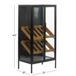 Contemporary Wood Standing Wine Rack Black - Olivia & May -Baxton Studio Shop GUEST 558fa2fb 8583 4cf1 9070 0c7ea8c62fe0