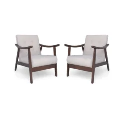 Set Of 2 Chabani Mid-Century Modern Accent Chair - Christopher Knight Home -Baxton Studio Shop GUEST 55943e35 57bc 4df2 8f26 be575392c843
