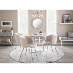 Set Of 2 Fran Dining Chairs Velvet/Metal - LumiSource -Baxton Studio Shop GUEST 55e09eb6 ca8d 436f af0d 65b55be66fbc