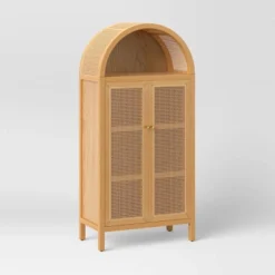 Woven Arched Wood Cabinet - Threshold™ -Baxton Studio Shop GUEST 55ee5cc0 3aff 4967 be03 2e31c724f280