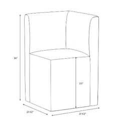 Cora Dining Corner Chair - Threshold™ -Baxton Studio Shop GUEST 55fe889b 4291 48aa 81c8 c0cf55635777