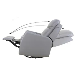 Ofelia Wooden Upholstery Wingback Swivel Recliner For Bedroom And Living Room |Artful Living Design -Baxton Studio Shop GUEST 56114a25 4d1a 4799 b11c d42da36f1518