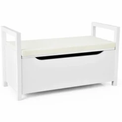 Costway Shoe Bench Storage Rack Cushion Seat Ottoman Bedroom Hallway Entryway Black/White 19 Costway Shoe Bench Storage Rack Cushion Seat Ottoman Bedroom Hallway Entryway Black/White -Baxton Studio Shop GUEST 569e19f9 3911 43c2 89e3 06c2c6ce285a