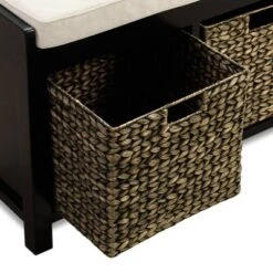 Griffin Storage Bench Black - ClickDecor -Baxton Studio Shop GUEST 56fa9703 8fce 40e0 982f 776b4e11a670