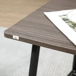 HOMCOM Side Table With 2-Tier Storage, End Table With Metal Frame For Living Room 8 HOMCOM Side Table With 2-Tier Storage, End Table With Metal Frame For Living Room -Baxton Studio Shop GUEST 57152740 18da 4add bfa0 129373f0d8d2