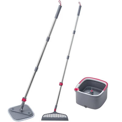 True & Tidy TrueClean Spin Mop & Bucket System With Silicone Sweeper 17 True & Tidy TrueClean Spin Mop & Bucket System With Silicone Sweeper - Image 17