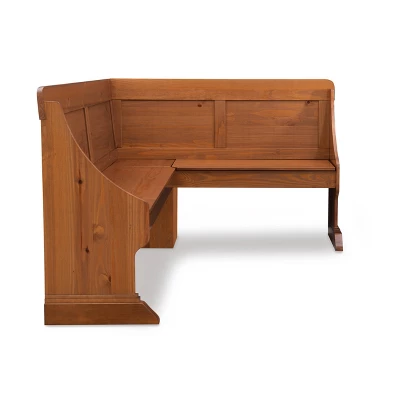 Midwest Pine Breakfast Nook Dining Sets Natural - Linon 2 Midwest Pine Breakfast Nook Dining Sets Natural - Linon - Image 2