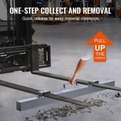 VEVOR 105lbs Hanging Magnetic Sweeper Pickup Tool, Nail Hang-Type Magnetic Forklift Sweeper, Industrial Grade Magnets Steel Material, Gray -Baxton Studio Shop GUEST 57d28eef de0d 421c 97a6 48b406f03652