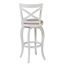 25" Ellendale Wood Counter Height Barstool White - Hillsdale Furniture