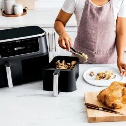 Refurbished: Ninja R-AD300CO Foodi 6-in-1 10-qt. XL 2-Basket Air Fryer With DualZone Technology, Black – Manufacturer Refurbished 8 Refurbished: Ninja R-AD300CO Foodi 6-in-1 10-qt. XL 2-Basket Air Fryer With DualZone Technology, Black – Manufacturer Refurbished -Baxton Studio Shop GUEST 57e83572 0467 401d b71c ae3bf17361f8