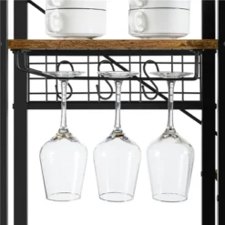 Yaheetech 71"H Large Baker's Rack With Hutch And Wine Rack -Baxton Studio Shop GUEST 57f9bbfc 400f 4d0c a73c f48f8a469e87