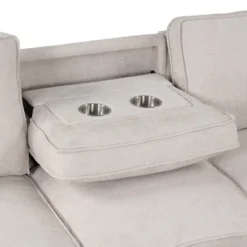 89" Sleeper Sectional Sofa Couches With Storage Space, USB Port And 2 Cup Holders-ModernLuxe -Baxton Studio Shop GUEST 57fd72e4 e7fd 4262 849a 49db99f89a98