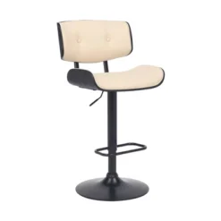 Brooklyn Adjustable Faux Leather Metal Barstool - Armen Living -Baxton Studio Shop GUEST 583164e3 3cf2 460f 99f8 b969daf6093b