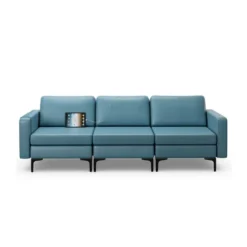 Costway Modular 3-Seat Sofa Couch W/ Socket USB Ports & Side Storage Pocket 19 Costway Modular 3-Seat Sofa Couch W/ Socket USB Ports & Side Storage Pocket -Baxton Studio Shop GUEST 583b9934 8764 463e bd66 2f4bdc01f63a