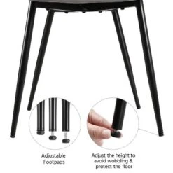 Yaheetech Set Of 2 Dining Kitchen Chairs With Backrest For Kitchen, Gray 8 Yaheetech Set Of 2 Dining Kitchen Chairs With Backrest For Kitchen, Gray -Baxton Studio Shop GUEST 585f2570 165e 4162 8e1d 05e5fe152ac3