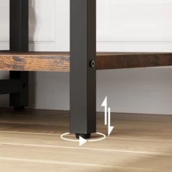 Hall Tree Shoe Bench, 8 Sturdy Hooks, 5-in-1 Industrial Entryway Bench With Storage Drawer, Coat Rack For Apartment, Bedroom, Rustic Brown -Baxton Studio Shop GUEST 586e01d6 40e6 4606 8ee3 d451df751016