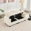Hyleory Upholstered Chenille Storage Reception Loveseat For Living Room Bedroom