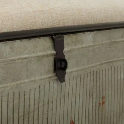 Farmhouse Upholstered Metal Storage Bench - Olivia & May -Baxton Studio Shop GUEST 58e5c46d 6eed 4946 bc0f 216b5b9d317f